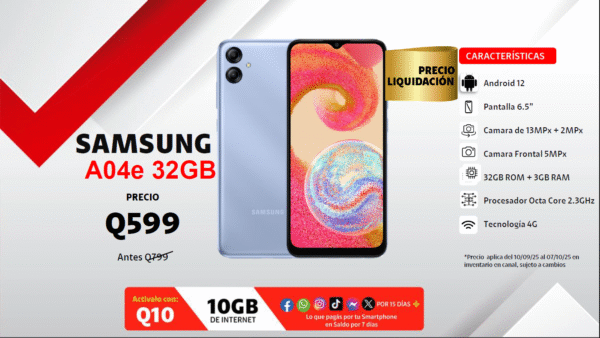 SAMSUNG A04e 32GB CLARO
