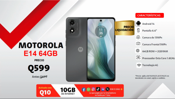 MOTOROLA E14 64GB