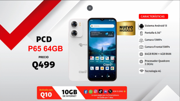 PCD P65 64GB CLARO