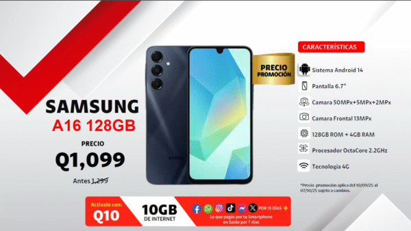 SAMSUNG A16 128GB CLARO