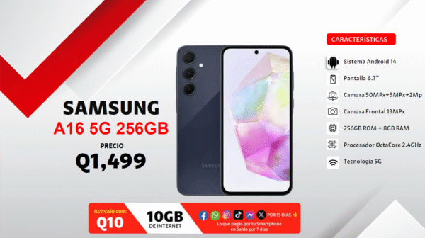 SAMSUNG A16 5G 256GB CLARO