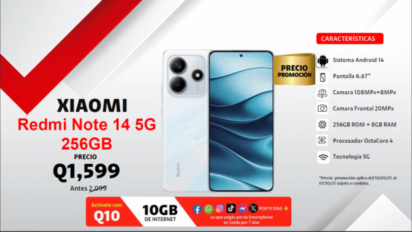 XIAOMI REDMI NOTE 14G 5G 256GB